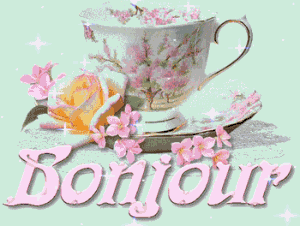 Gifs animés bonjour tasse